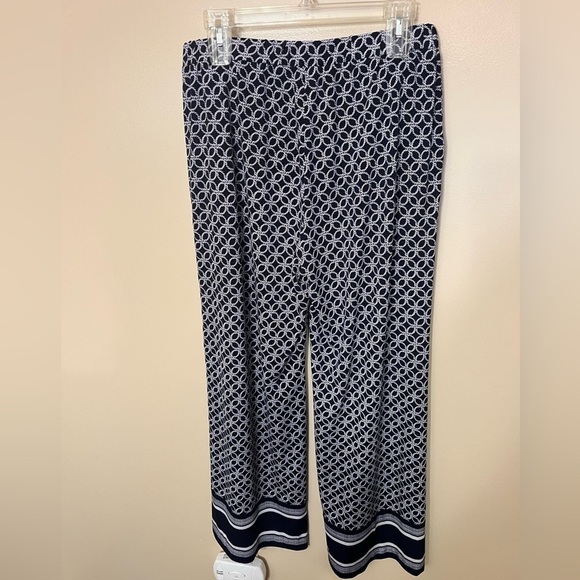 Michael Michael Kors Wide Leg Lightweight Print Pants Sz M - Picture 1 of 6